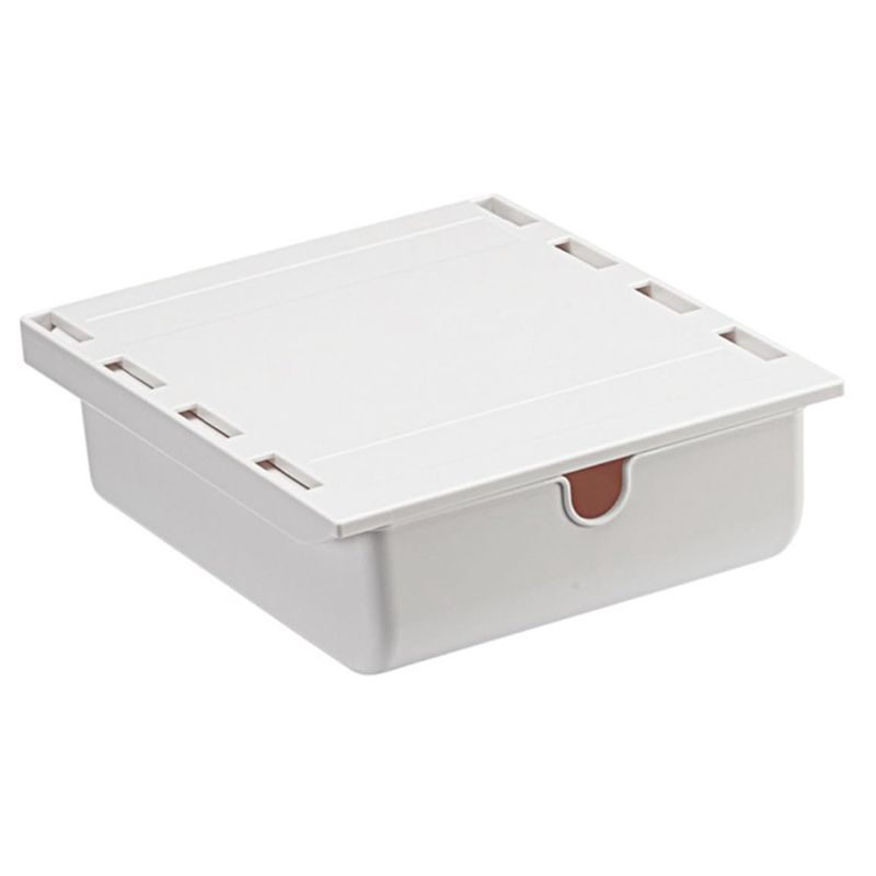 Home Office Desk With Drawers - DT19 デスク下収納ボックス、ホームデスク用スライドアウトドロワー、キッチン・書斎・オフィス用粘着式雑貨オーガナイザー