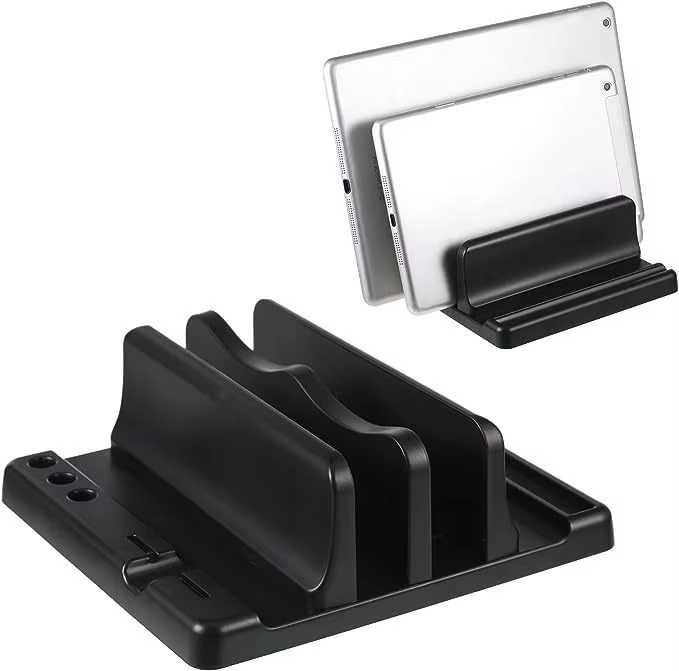 Home Office Laptop - オフィス ABS ラップトップスタンド 垂直に置くとデスクスペースを節約 コンピューターアクセサリーを簡単に置くことができます 幅を伸ばすことができ、オフィスデスクに収納できます