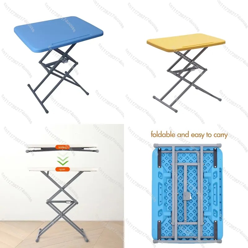 Laptop Stand Foldable - ポータブルスタンディングデスクライザー 高さ40-70cm調整可能 折りたたみ式ノートパソコンテーブル ホームオフィス アウトドアワークステーション 人間工学に基づいたデザイン
