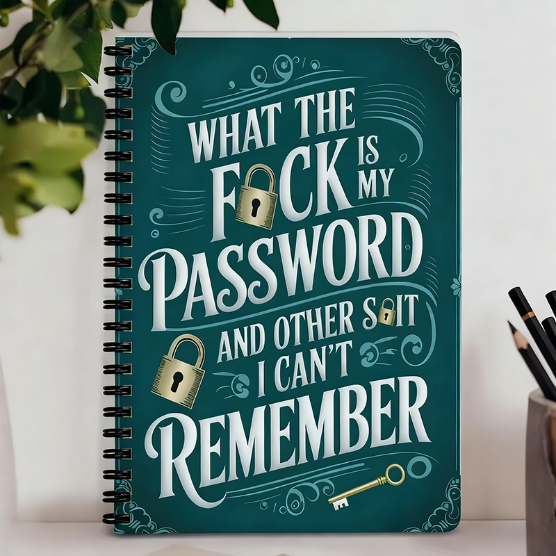 Address Home Office - シンプルなパスワードブック1冊、ハードカバースパイラルノート、ハードカバーダイアリー、ミニマリストなアドレスとパスワードマネージャー、ウェブサイトのパスワードを素早くアクセスできる機能付き、ホームオフィスのインターネットコンピュータログイン用のパスワードを保管するのに最適、素晴らしいホリデーギフト。 # グローバルセレクションズ