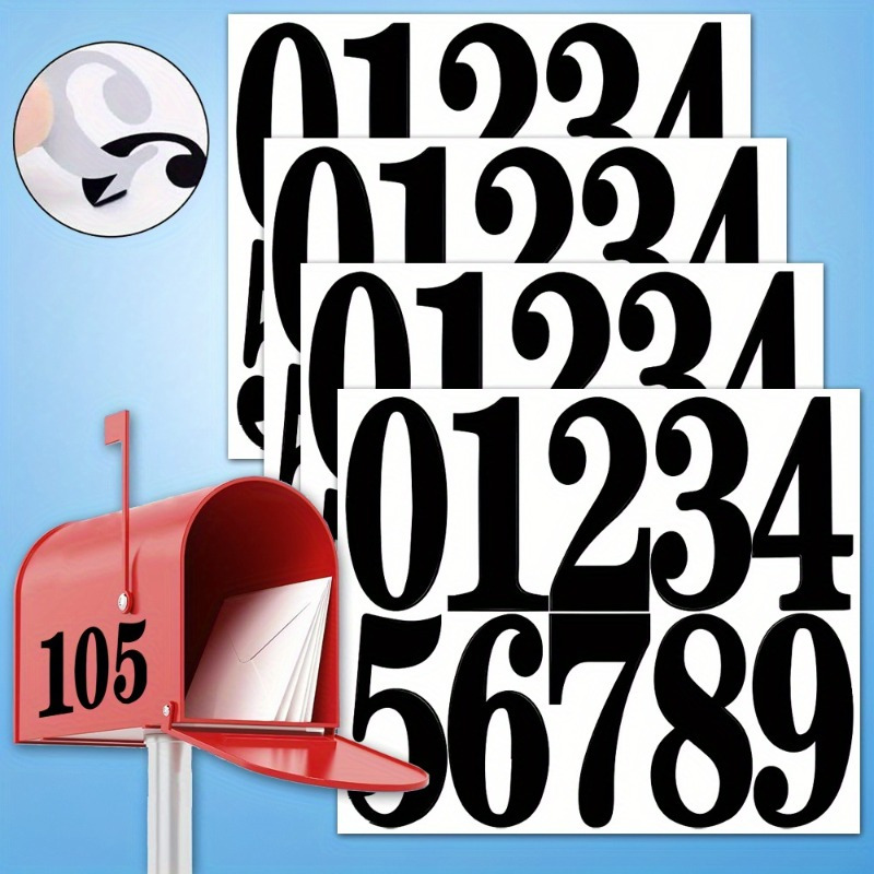 Address Home Office - デジタル ステッカー、メールボックス ステッカー、防水デジタル ラベルを使用して家番号やホーム オフィスの住所番号をマークします。