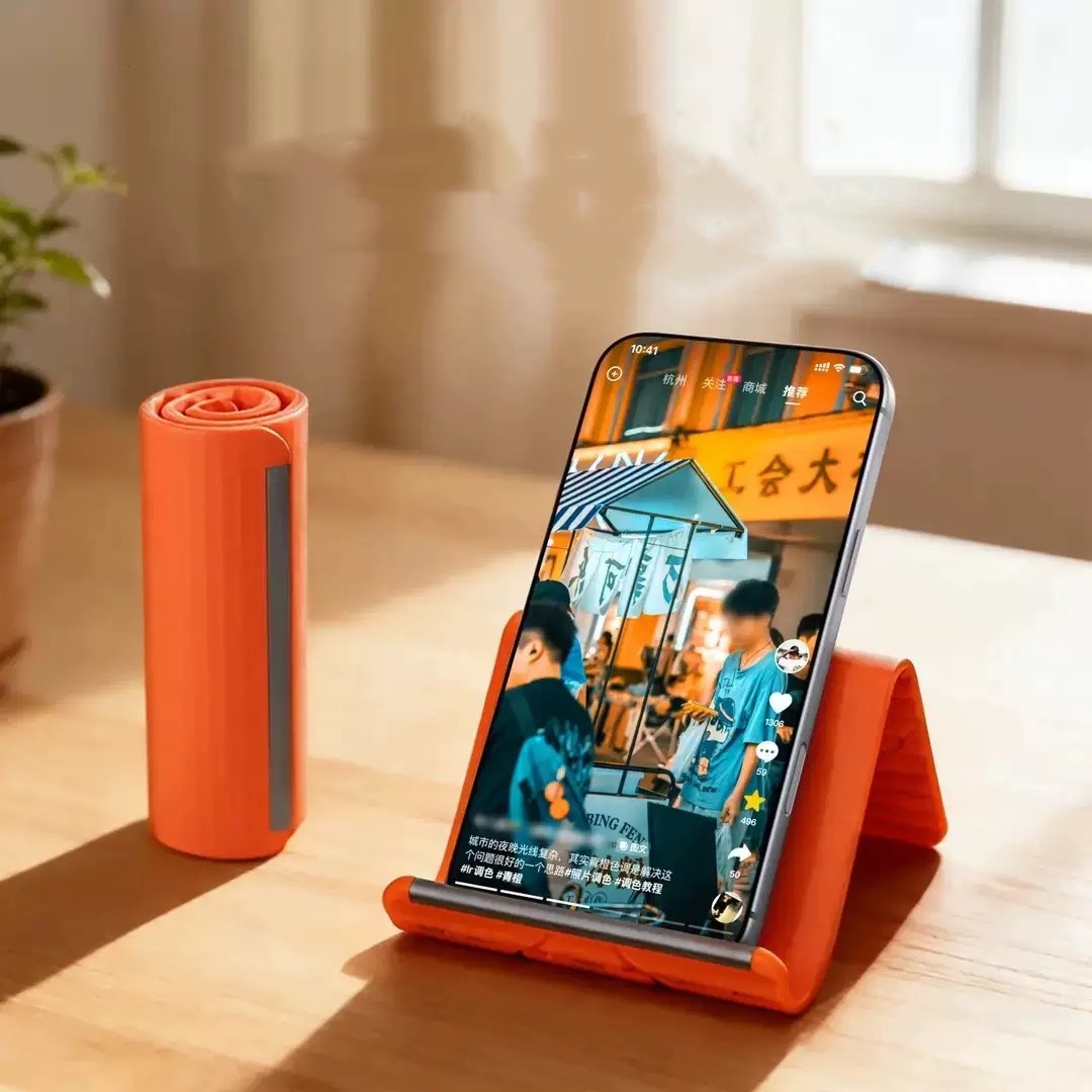 Laptop Stand Foldable - 怠惰な携帯電話スタンド シリコン製デスクトップタブレット/ノートパソコンホルダー クリエイティブで柔軟な折りたたみ式変形スタンド 旅行用アクセサリー