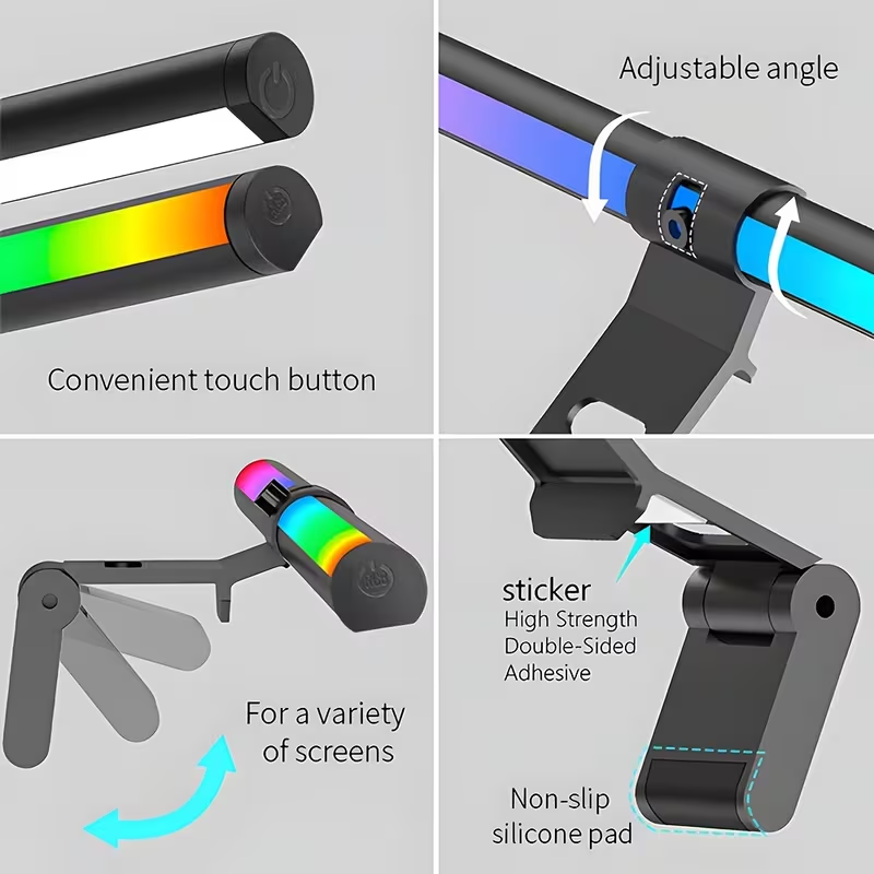 LED モニターライトバー リモコン付き モニター無段階調光 - Home Office Lamp のレビューと価格