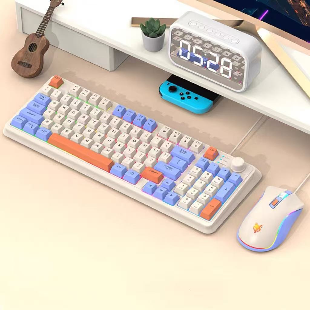 K820 USB 有線ゲーミングキーボードマウスセットラップ - Home Office Uk Number のレビューと価格