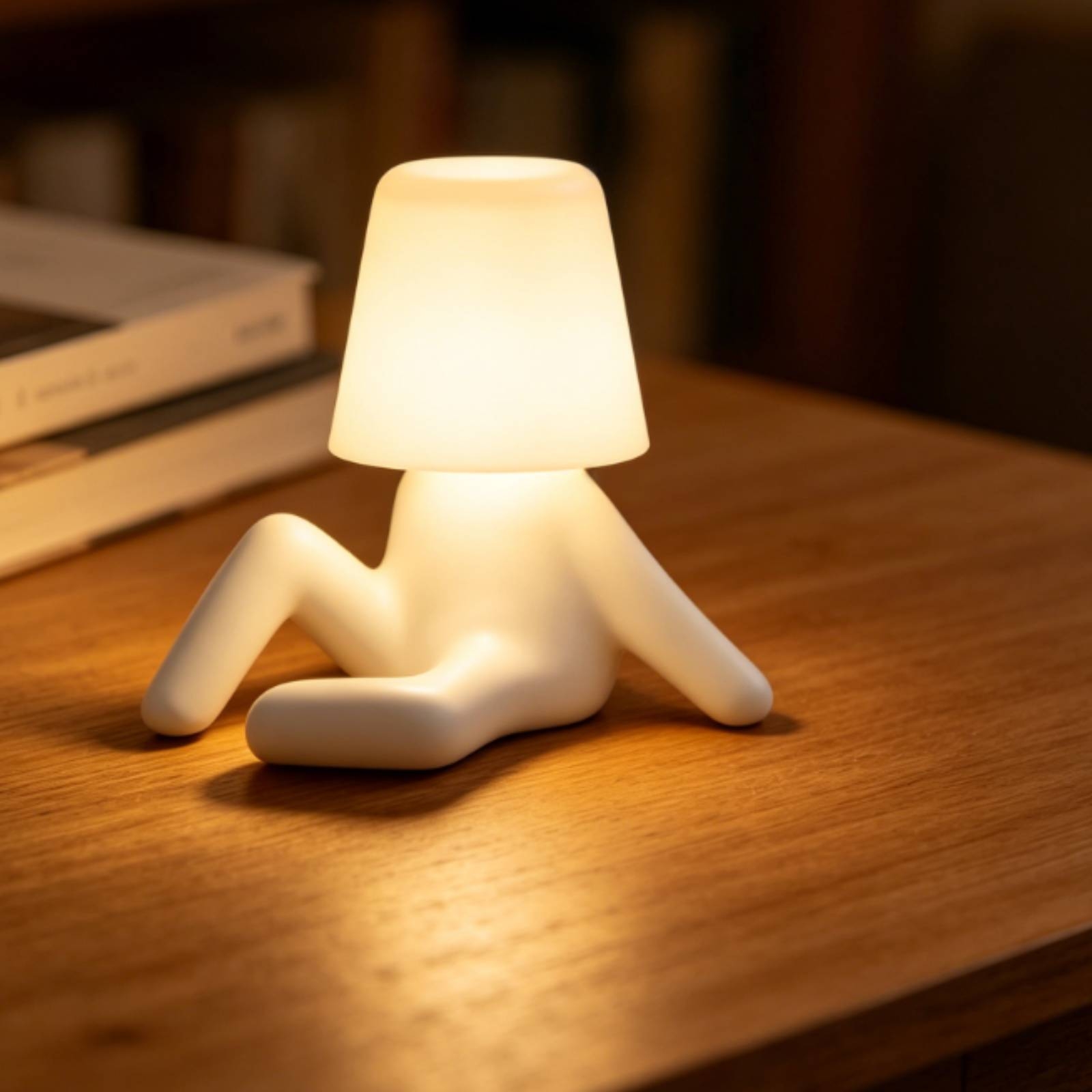 座り姿のフィギュアランプ ABS樹脂製ベッドサイドナイトライ - Home Office Lamp のレビューと価格