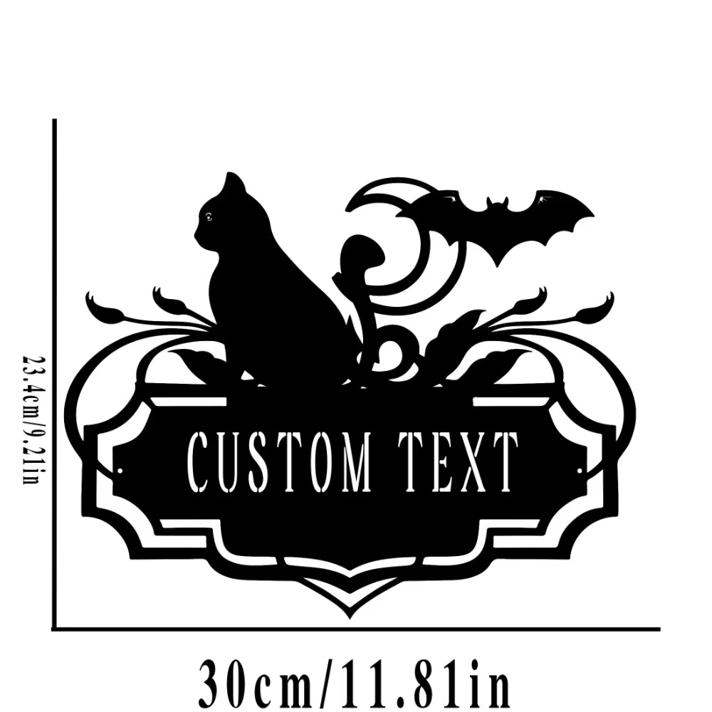 不気味で独特なカスタムハロウィーンメタルアドレスサイン、パー - Address Home Office のレビューと価格