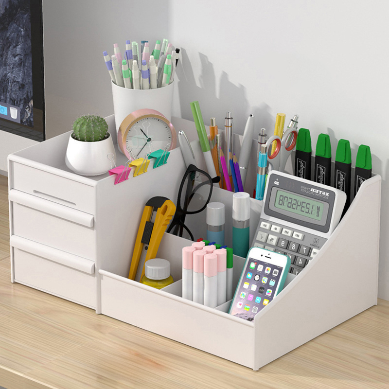 大容量化粧品収納ボックス,化粧品オーガナイザー,ジュエリー引 - Home Office Desk With Drawers のレビューと価格