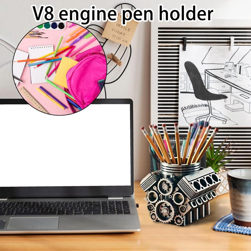 ペンホルダー 樹脂 V8 車エンジンペンホルダー ユニークな - Home Office Freelancer のレビューと価格