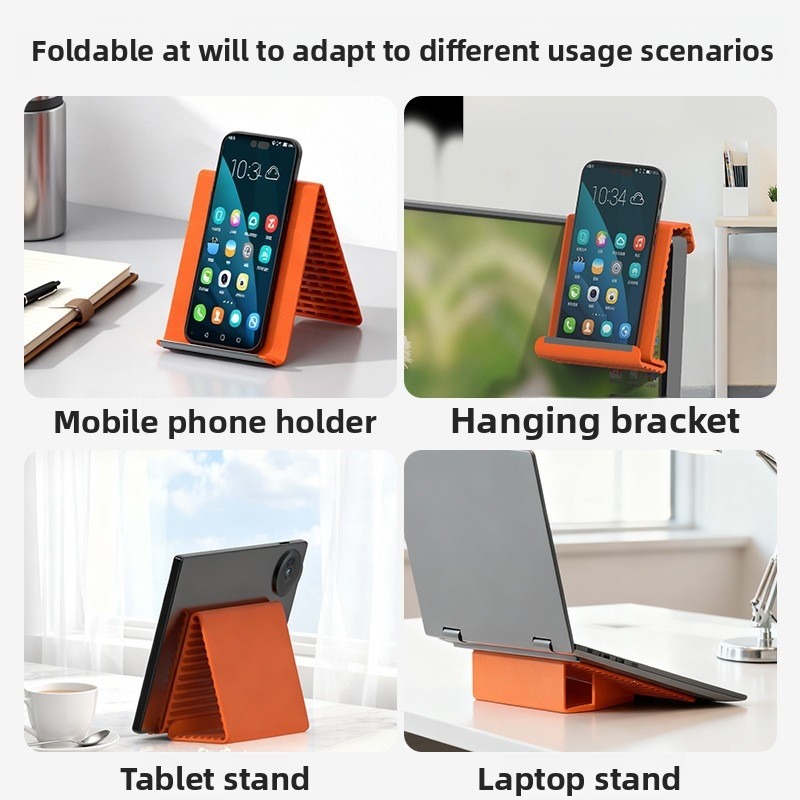 1Pc 柔軟なシリコン折りたたみ式変形可能なスタンドユニバー - Laptop Stand Foldable のレビューと価格