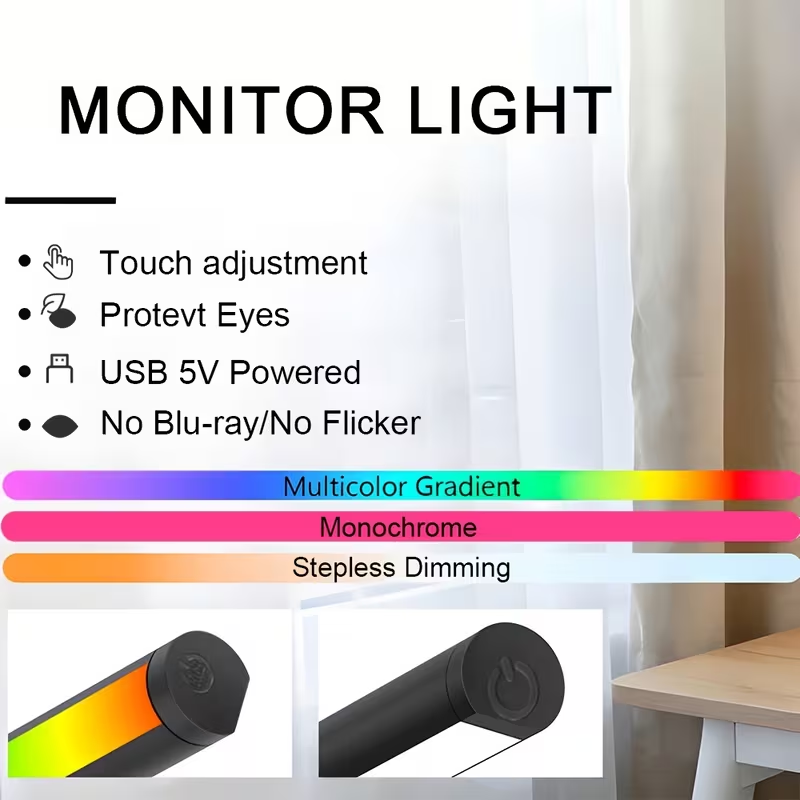コンピューターモニタースクリーンライトバー LED デスクラ - Home Office Lamp のレビューと価格