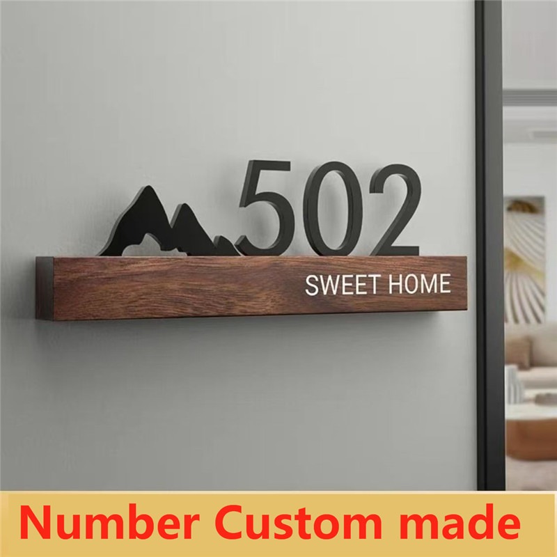 アクリル製ドアプレート ショップサイン カスタマイズされた家 - Address Home Office のレビューと価格