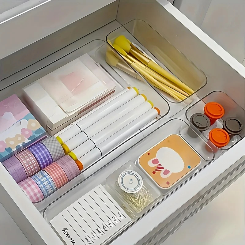 化粧品や文房具の収納ボックス、化粧品、事務用品、家庭用収納、 - Home Office Desk With Drawers のレビューと価格