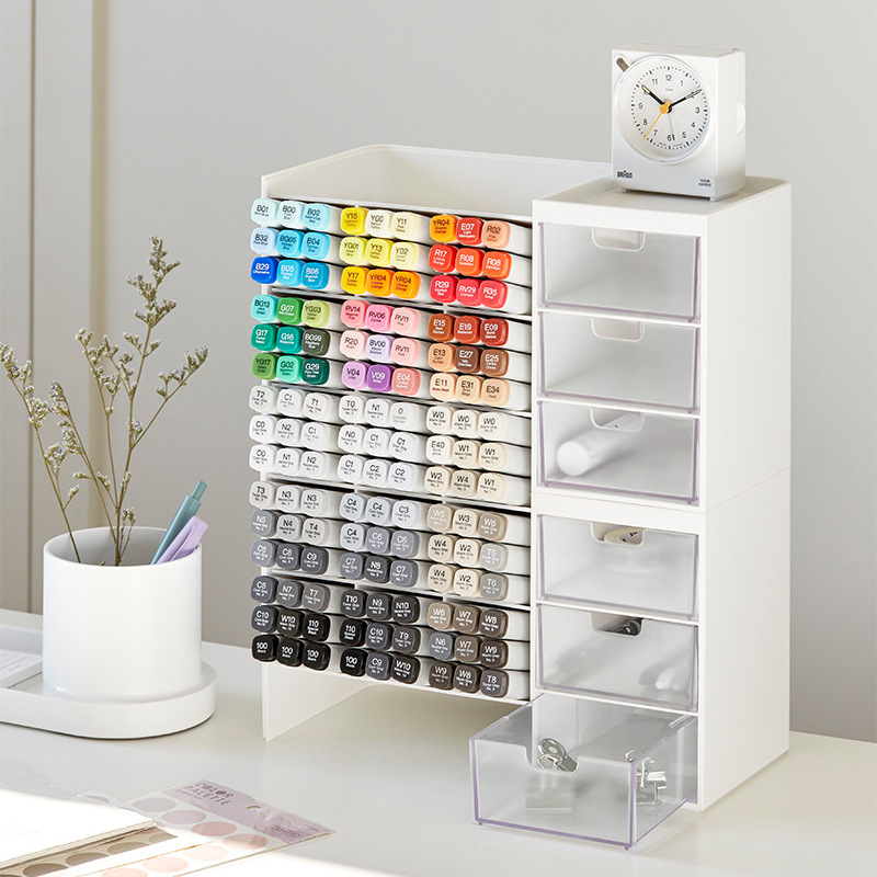 新しいデスクトップ収納ボックス引き出し化粧品学生オフィスデス - Desk Drawer Small のレビューと価格