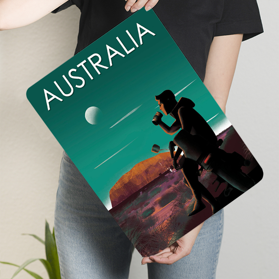 オーストラリアの風景、素朴なメタルウォールアート、カスタム旅 - Home Office Australia のレビューと価格