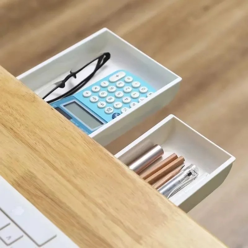 粘着式収納引き出しボックス、メイクアップペンシルトレイ、デス - Desk Drawer Small のレビューと価格