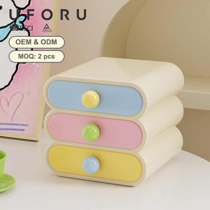 Uforu ドーパミンデスクオーガナイザー、3段引き出し収納 - Home Office Desk With Drawers のレビューと価格