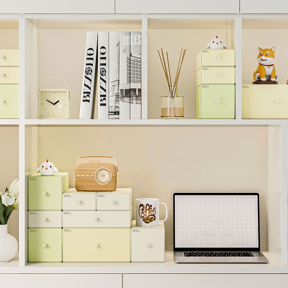 カラフルなデスクトップ積み重ね可能なオーガナイザー引き出し、 - Home Office Desk With Drawers のレビューと価格