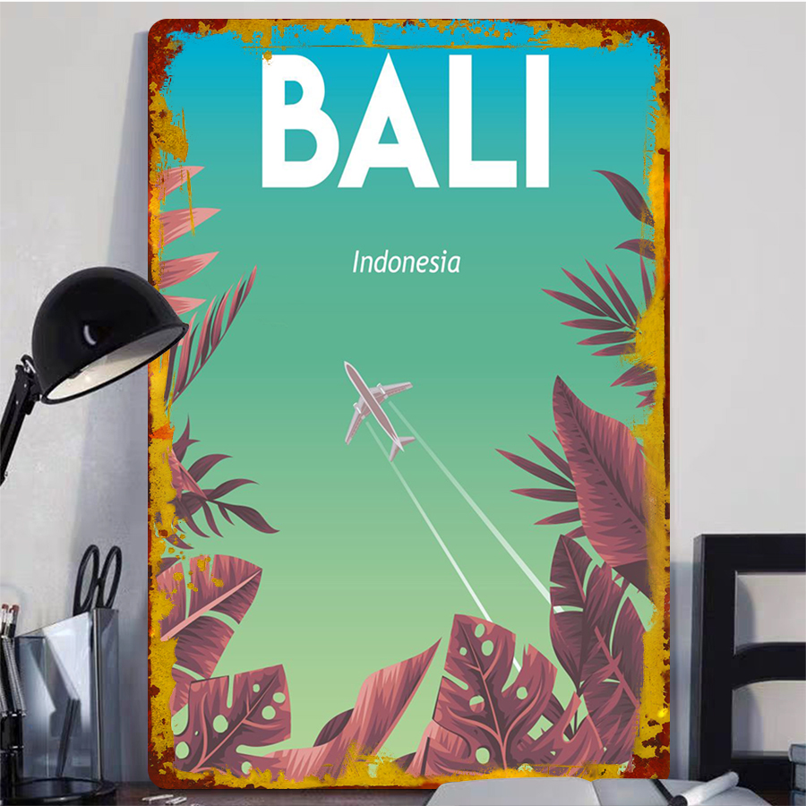 バリ島 インドネシア 風景 メタル ウォールアート トロピカ - Home Office Bali のレビューと価格