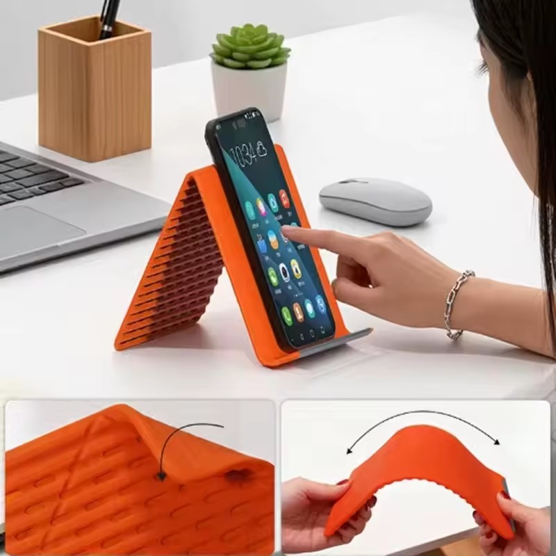 怠惰な携帯電話スタンド シリコン製デスクトップタブレット/ノ - Laptop Stand Foldable のレビューと価格