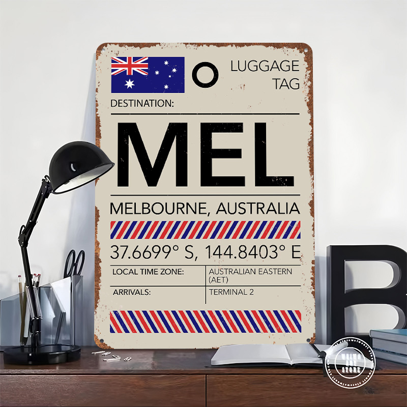 MELメルボルナオーストラリア空港プリントポスターカスタマイ - Home Office Australia のレビューと価格
