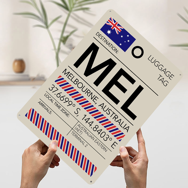 MELメルボルナオーストラリア空港プリントポスターカスタマイ - Home Office Australia のレビューと価格