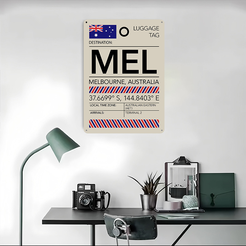 MELメルボルナオーストラリア空港プリントポスターカスタマイ - Home Office Australia のレビューと価格